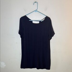 Rokoko Navy Short Ruffle Sleeve Dress Size Large
